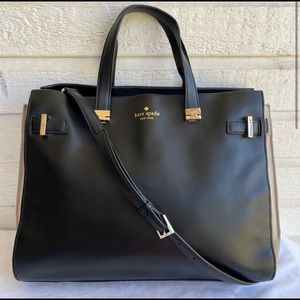 KATE SPADE Mulberry Lane XL LapTop Work Tote Accordion Satchel Handbag